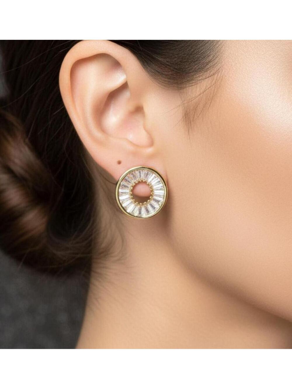 EARRINGS bohemian chandelier for women 3.5"length gold tone